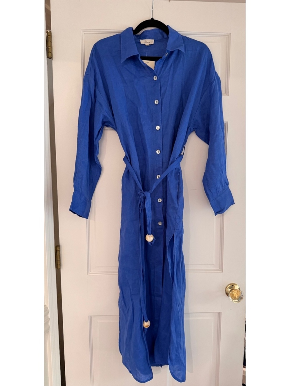 Elan linen maxi dress